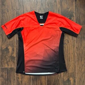 Bontrager Trek Large Orange/Red Tario Tech Riding Jersey
